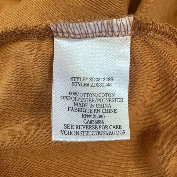 Z Supply Marina Maxi Dress Orange/Brown | cotton• sleeveless • romantic Size M - Picture 3 of 5